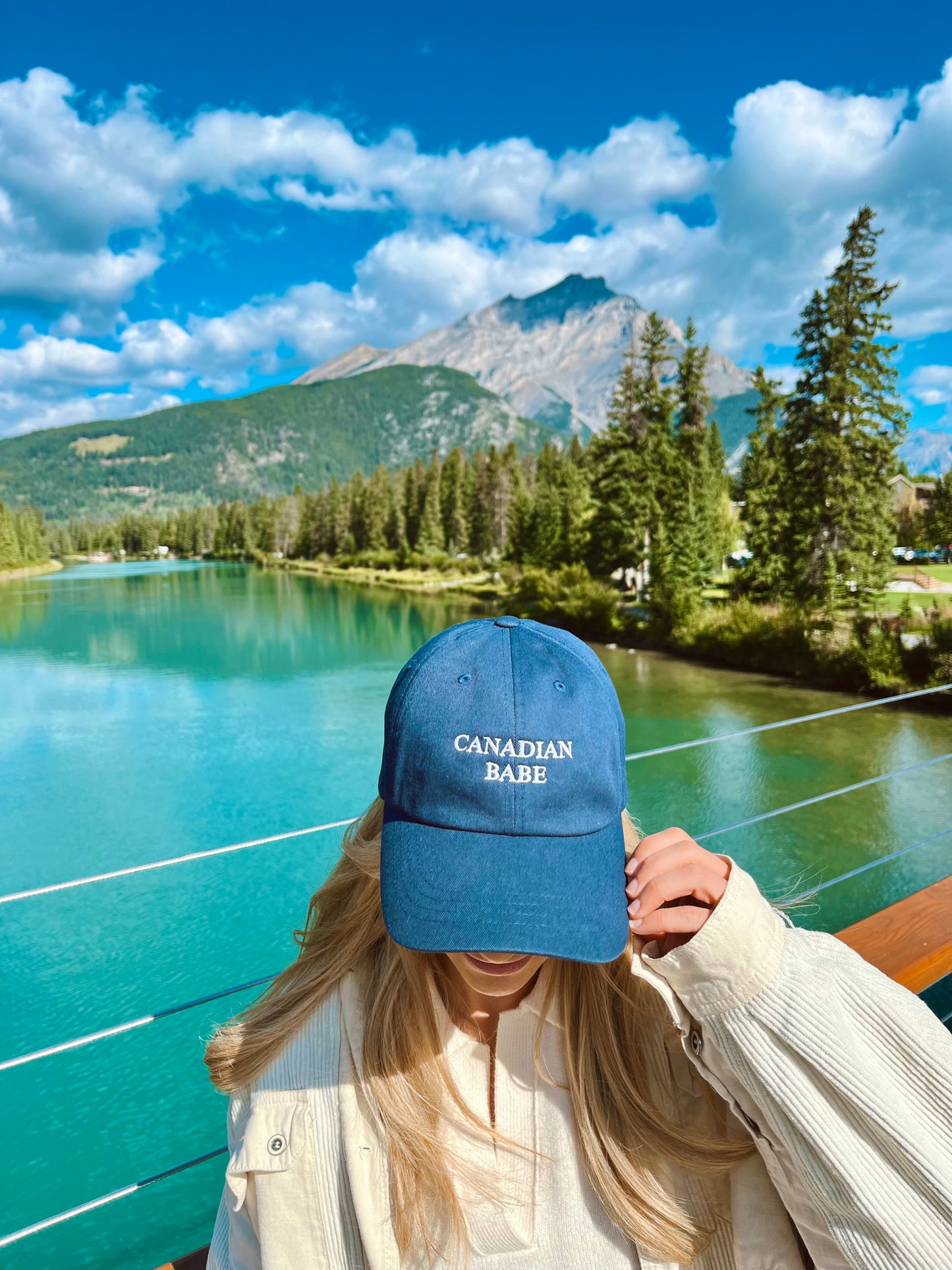 CDN Babe White Logo Dad Cap